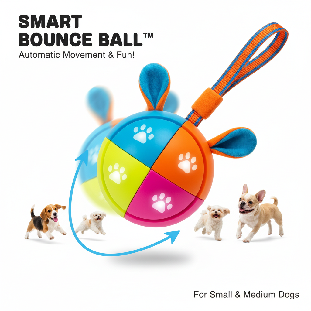 Pet Smart Jumping Ball - Interactive Dog Toy